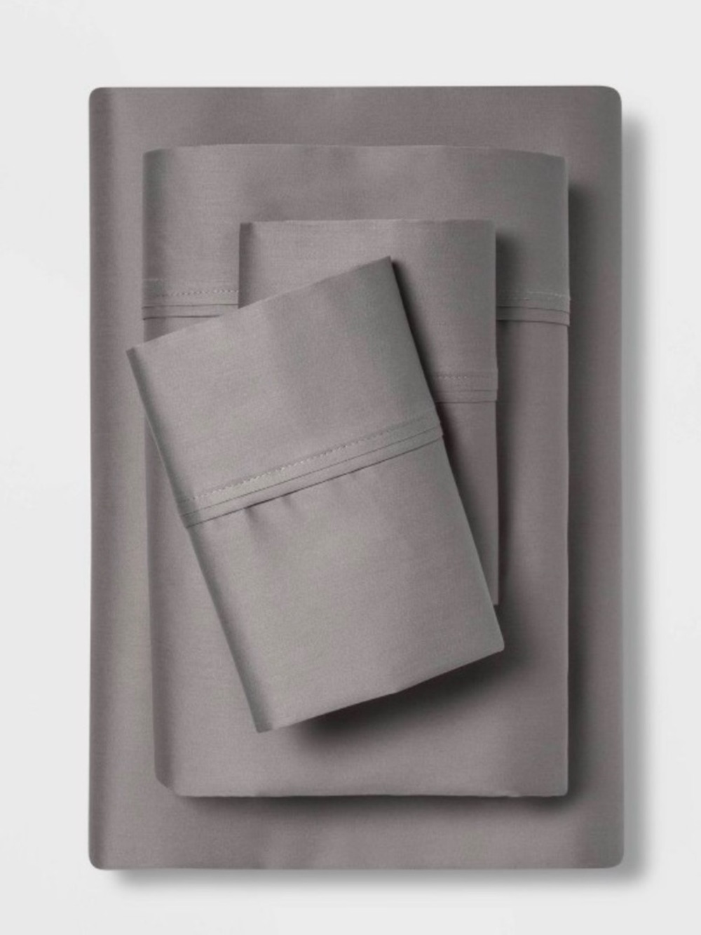 Full solid performance 400 Thread count sheet set gray- Threshold